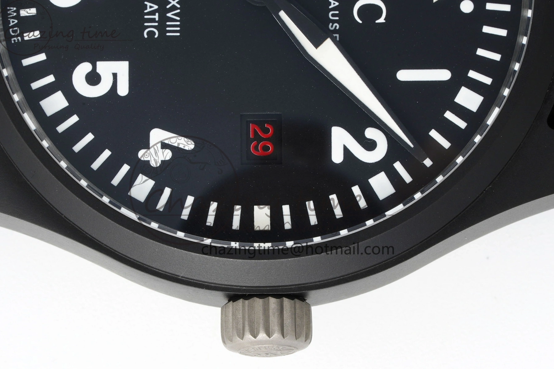 MIROTIME 0207 Top Gun Pilot Mark XVIII Limited “SFTI” M+F 1:1 Best Edition Black Dial on Green Nylon Strap A WaterResistant 7064